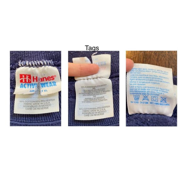 90s vintage blue dolphins florida USA souvenir graphic cozy pullover sweatshirt - Picture 9 of 9